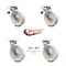 Service Caster 8 Inch Nylon Caster Set with Roller Bearings 2 Brakes 2 Swivel Locks SCC SCC-TTL30S820-NYR-2-BSL-2 - alternate 4